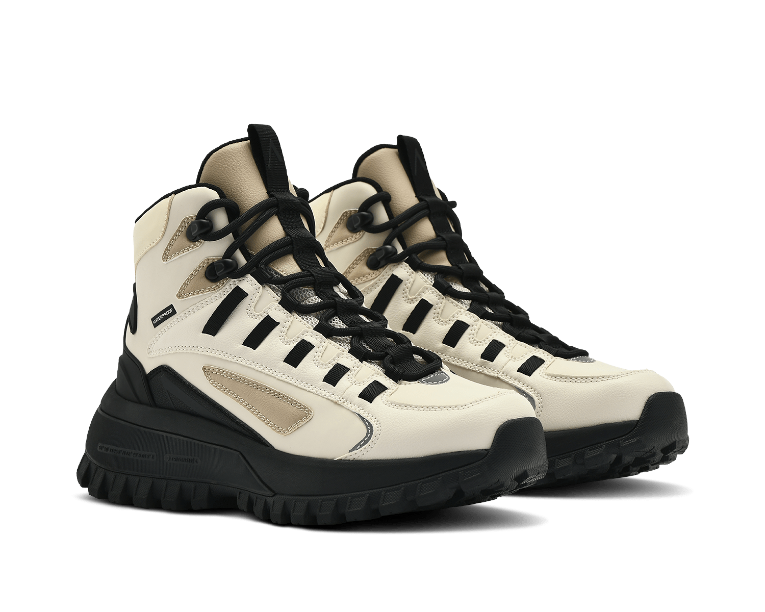 ARKK Essential Line Apaze Hightop | Antique White Black Apaze Hightop